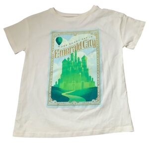 Universal WICKED 100% Cotton T-Shirt Graphic White & Green Women’s Size XS NEW